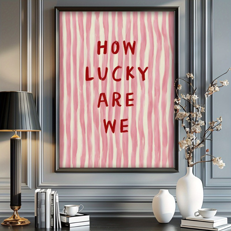 Vintage Fashion Prints For Wall - How Lucky We Are Canvas Poster,Vintage