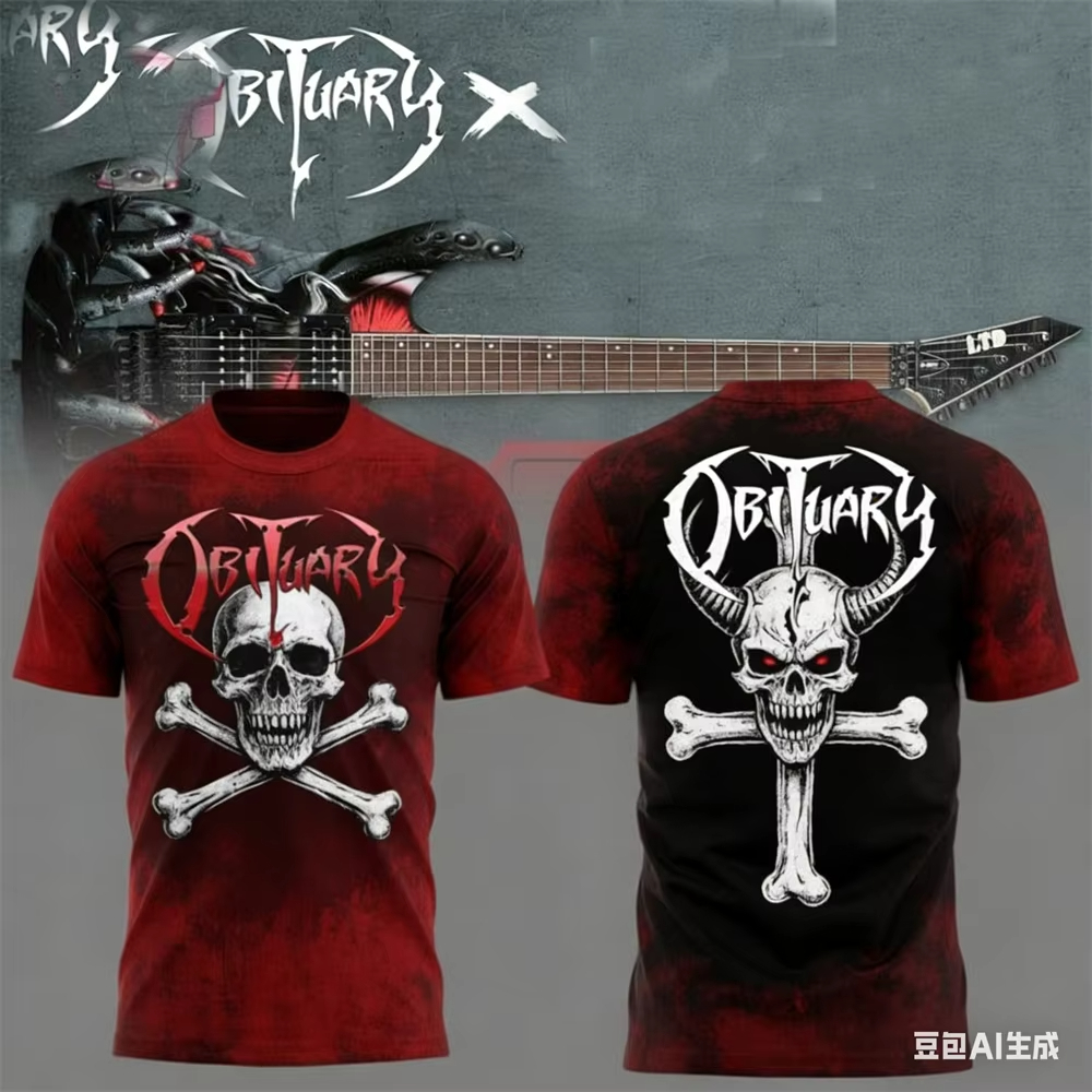 New Hot Vintage Rock Obituary  - Vintage Fashion Obituaries avis et prix