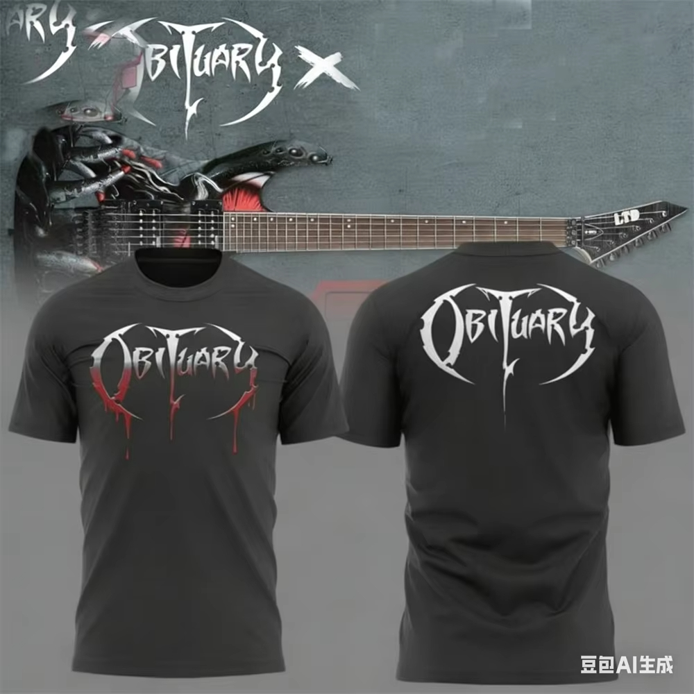 New Hot Vintage Rock Obituary  - Vintage Fashion Obituaries avis et prix