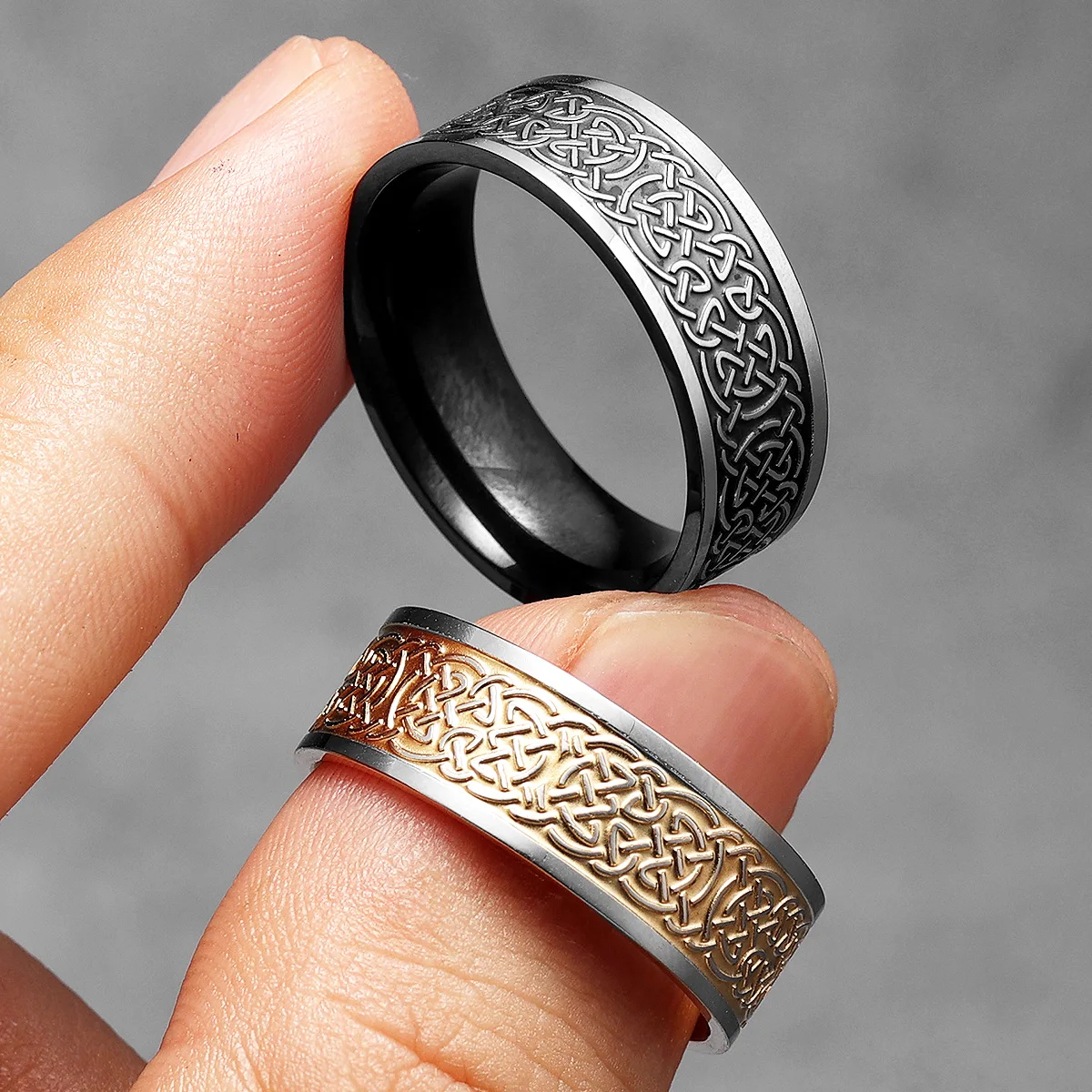 Viking Celtic Knot Men Rings S - Vintage Fashion Newtown avis et prix