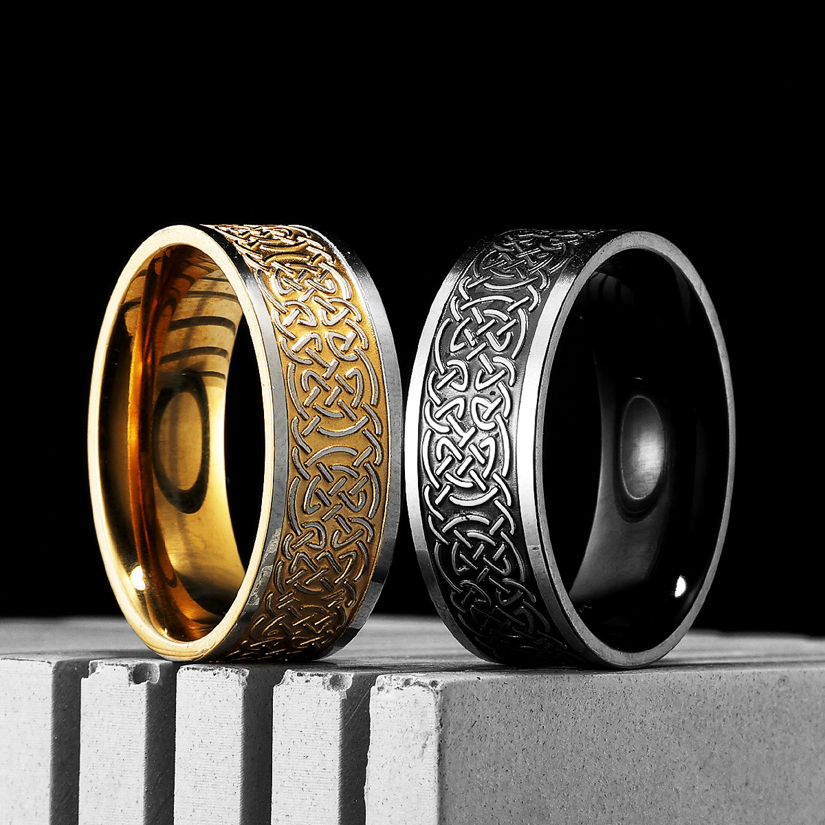 Viking Celtic Knot Men Rings S - Vintage Fashion Newtown avis et prix