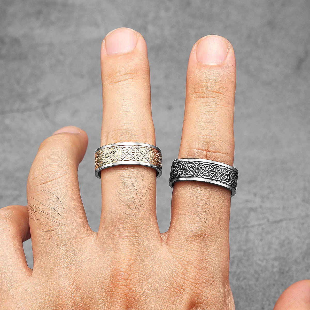 Viking Celtic Knot Men Rings S - Vintage Fashion Newtown avis et prix