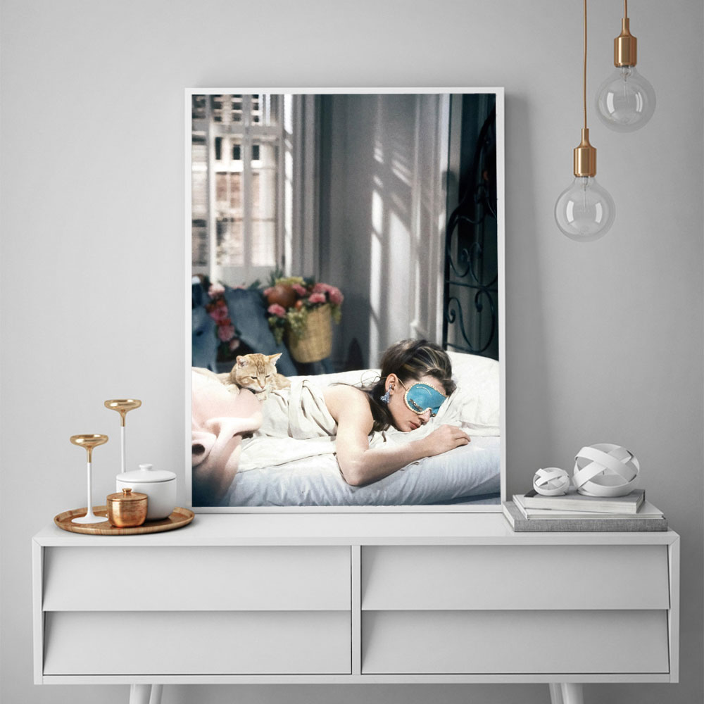 Audrey Hepburn Breakfast Poste - Vintage Fashion Prints For Wall avis et prix
