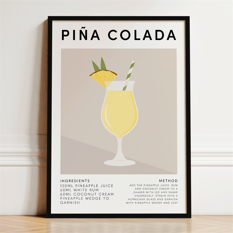 Vintage Fashioned Cocktail Pos - Vintage Fashion Prints For Wall avis et prix