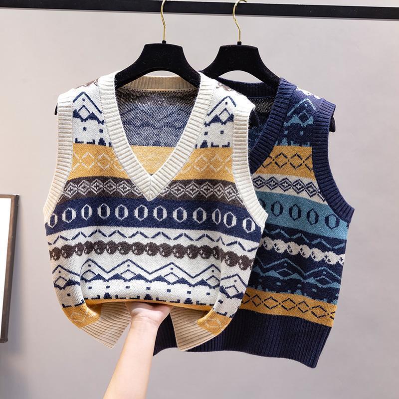 Fashion Knitted Vest Women's A - Vintage Fashion Newtown avis et prix