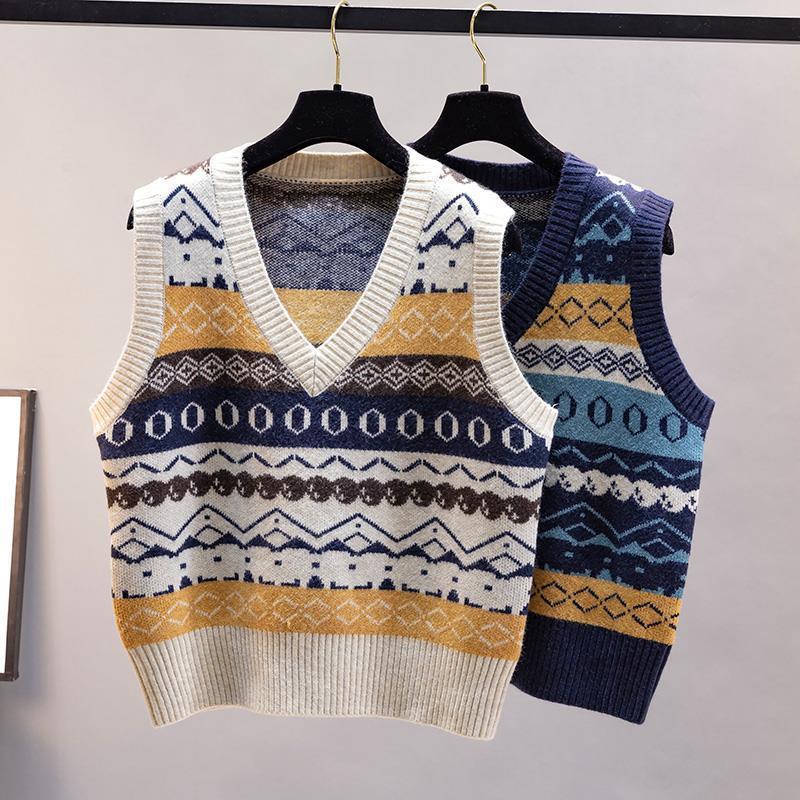 Fashion Knitted Vest Women's A - Vintage Fashion Newtown avis et prix