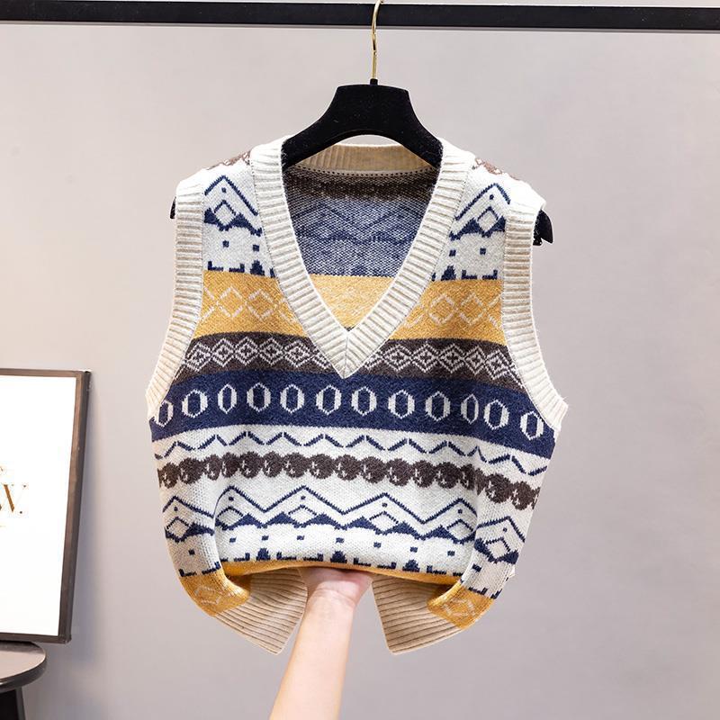 Fashion Knitted Vest Women's A - Vintage Fashion Newtown avis et prix