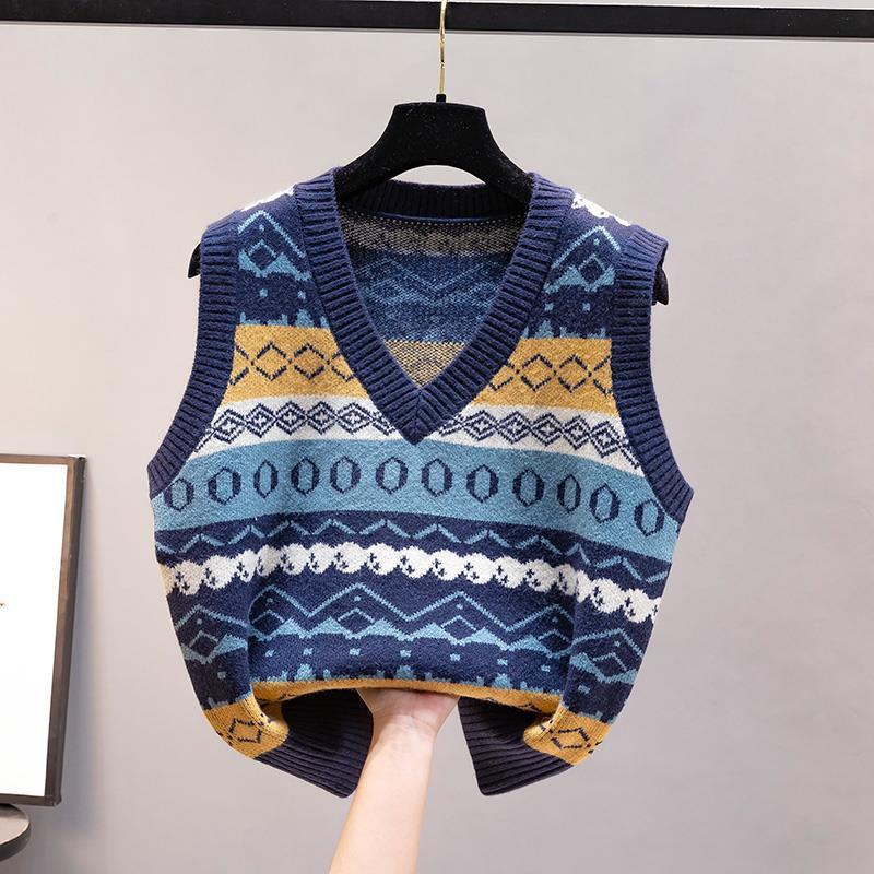 Fashion Knitted Vest Women's A - Vintage Fashion Newtown avis et prix