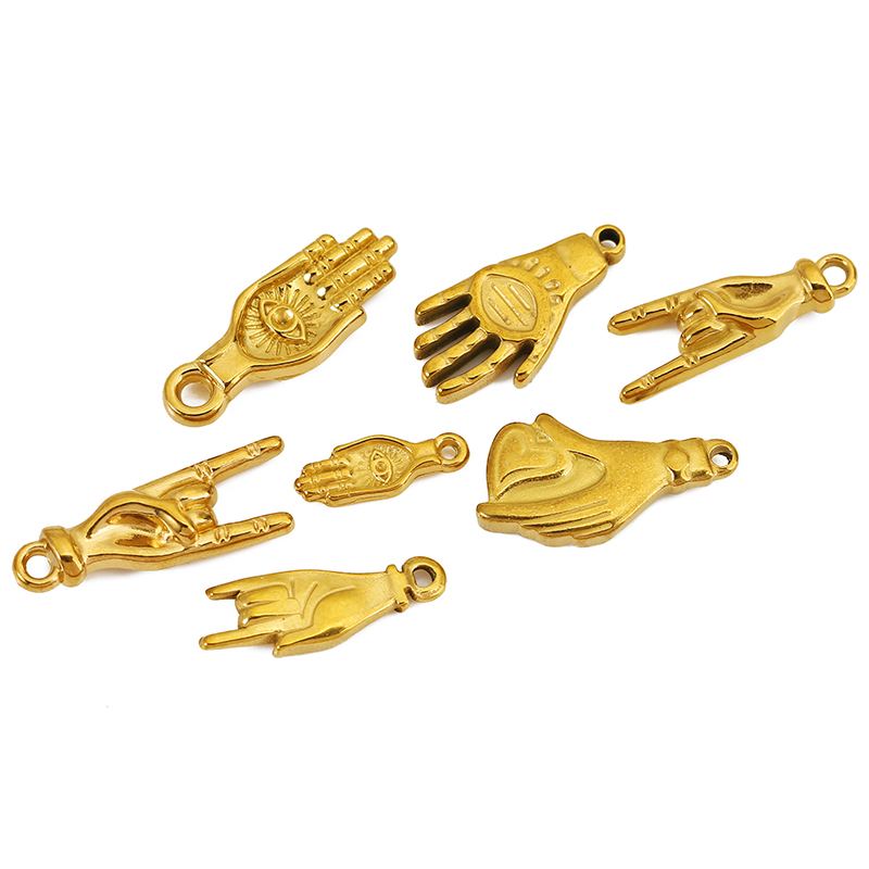 5pcs Stainless Steel Palm Eyes - Vintage Fashion Necklace avis et prix