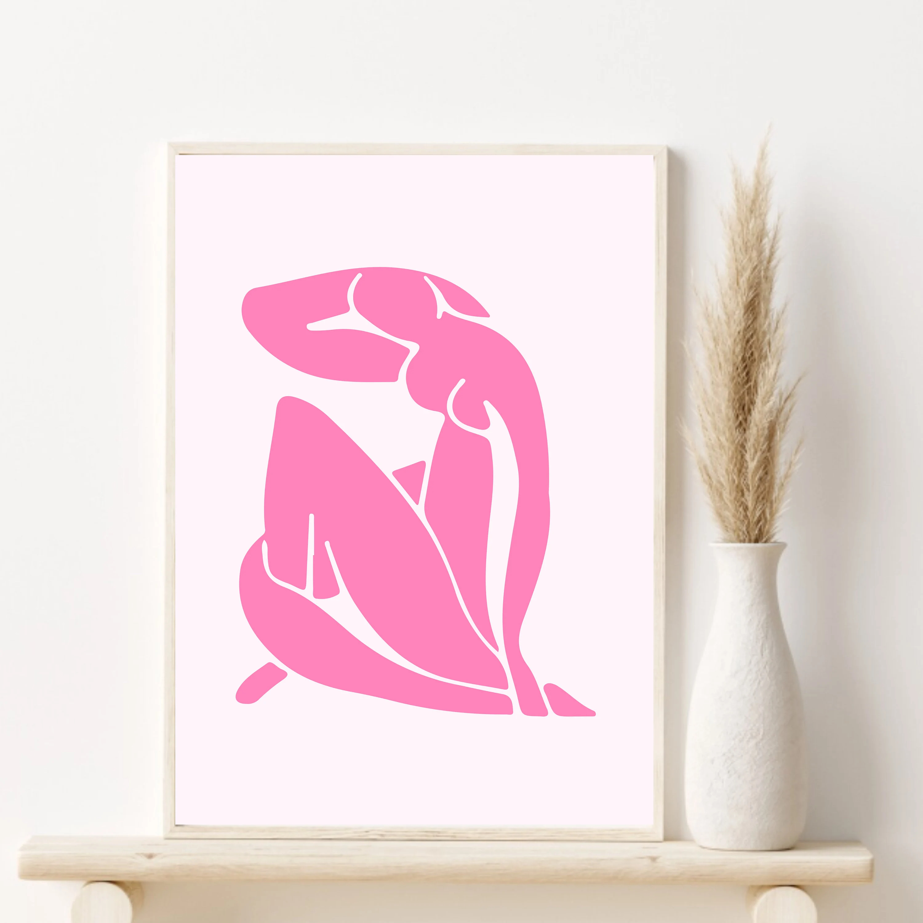1pc Canvas painting  Pink Mati - Vintage Fashion Prints For Wall avis et prix