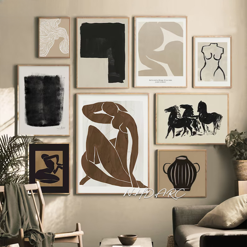Scandinavian Minimalist Wall A - Vintage Fashion Prints For Wall avis et prix