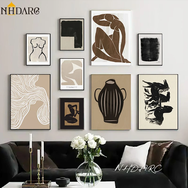 Scandinavian Minimalist Wall A - Vintage Fashion Prints For Wall avis et prix