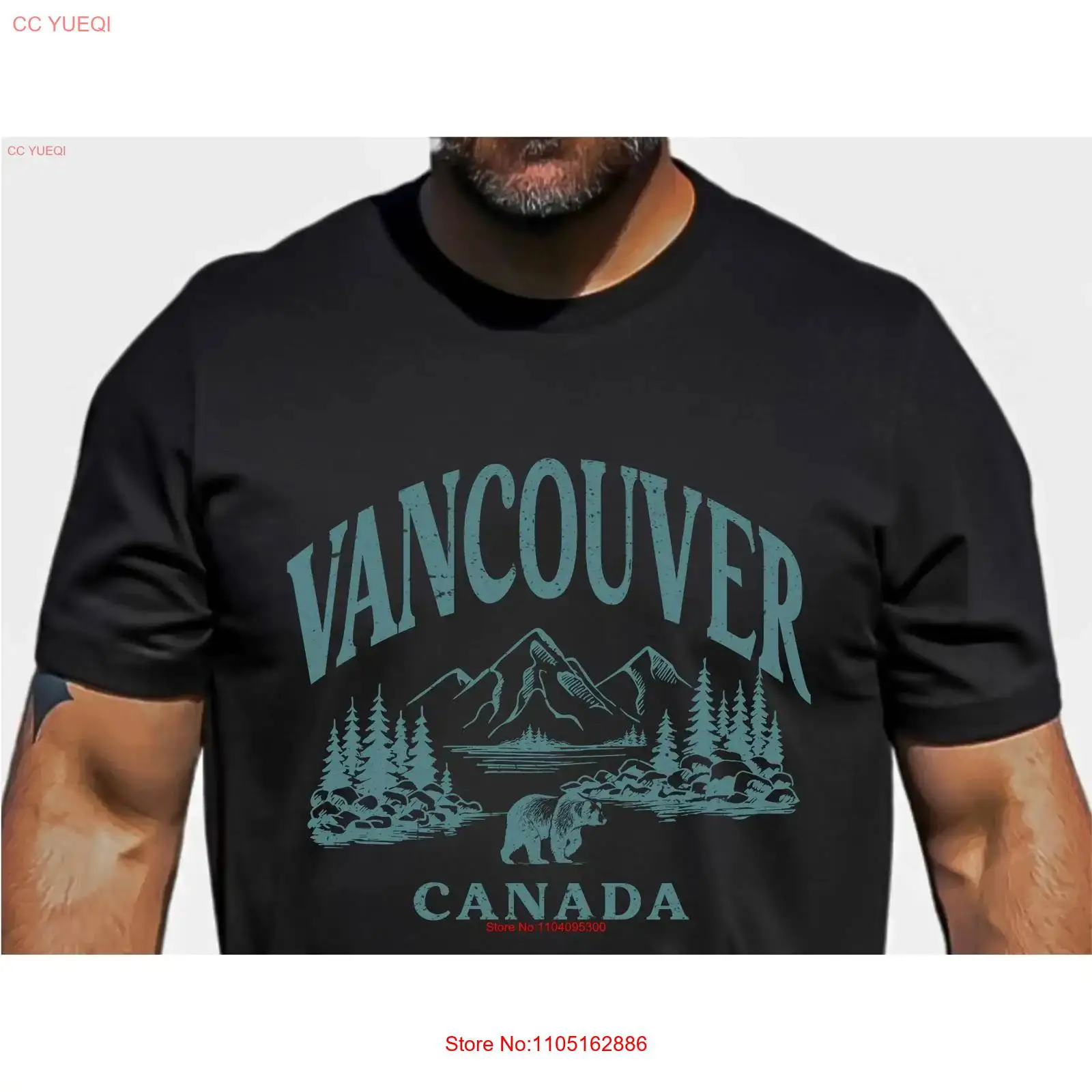 Vintage Vancouver T Shirt Teal - Vintage Fashion Vancouver avis et prix