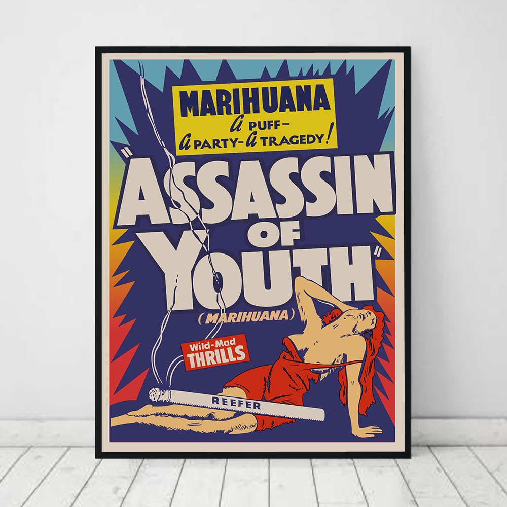 Vintage Style Reefer Madness P - Vintage Fashion Prints For Wall avis et prix