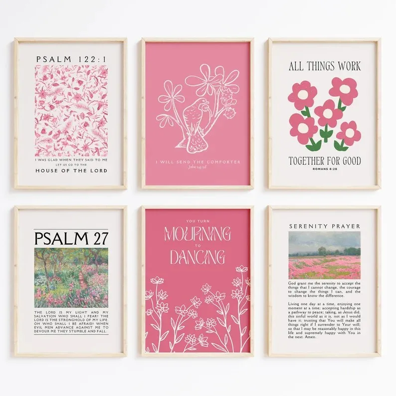 Minimalist Canvas Posters Pink - Vintage Fashion Prints For Wall avis et prix