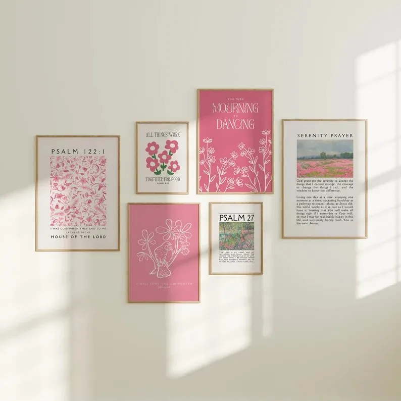 Minimalist Canvas Posters Pink - Vintage Fashion Prints For Wall avis et prix