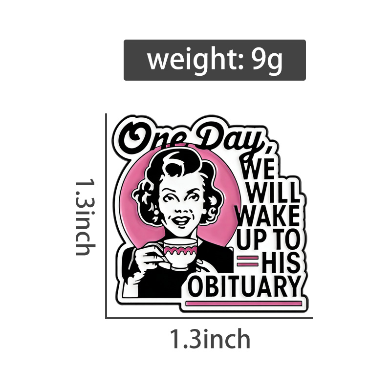 Dark Humor Housewife Pin Sarca - Vintage Fashion Obituaries avis et prix