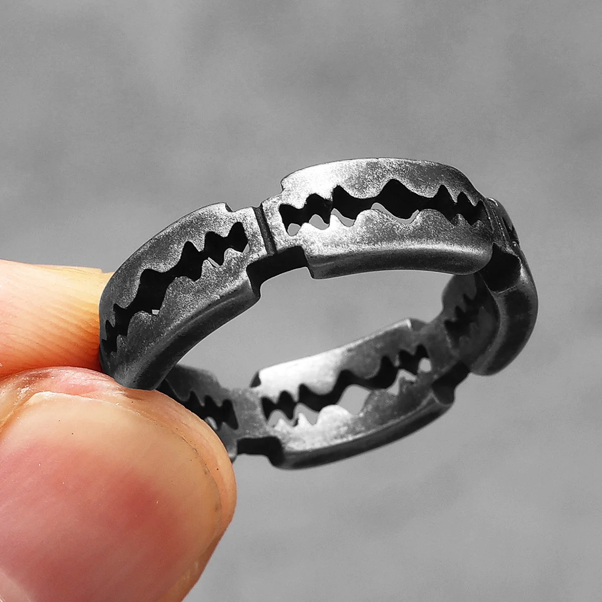 Retro Razor Blade Men Rings St - Vintage Fashion Newtown avis et prix