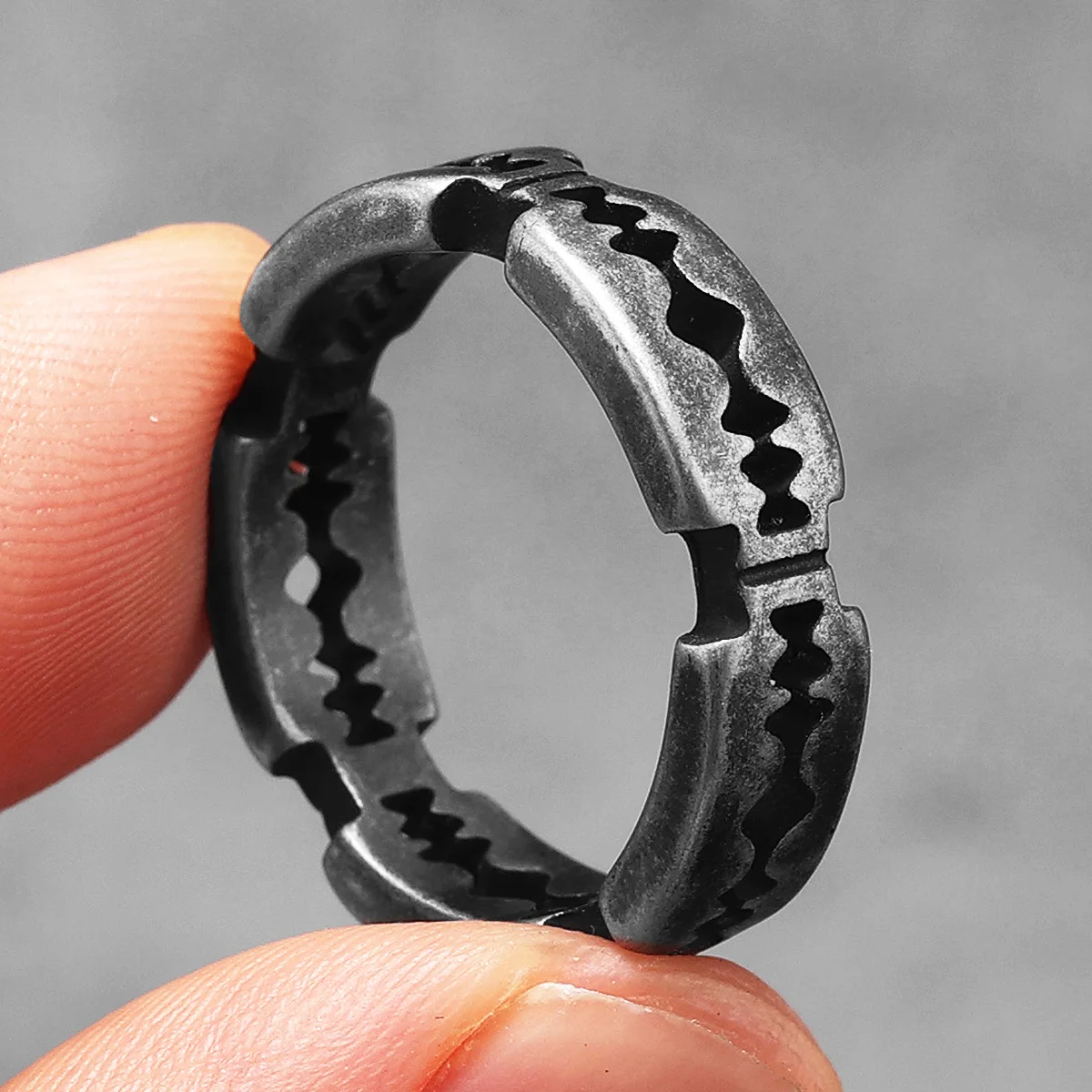 Retro Razor Blade Men Rings St - Vintage Fashion Newtown avis et prix