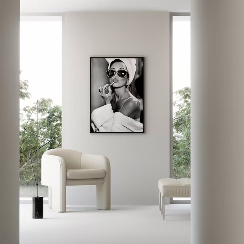 Audrey Hepburn Lipstick Canvas - Vintage Fashion Prints For Wall avis et prix
