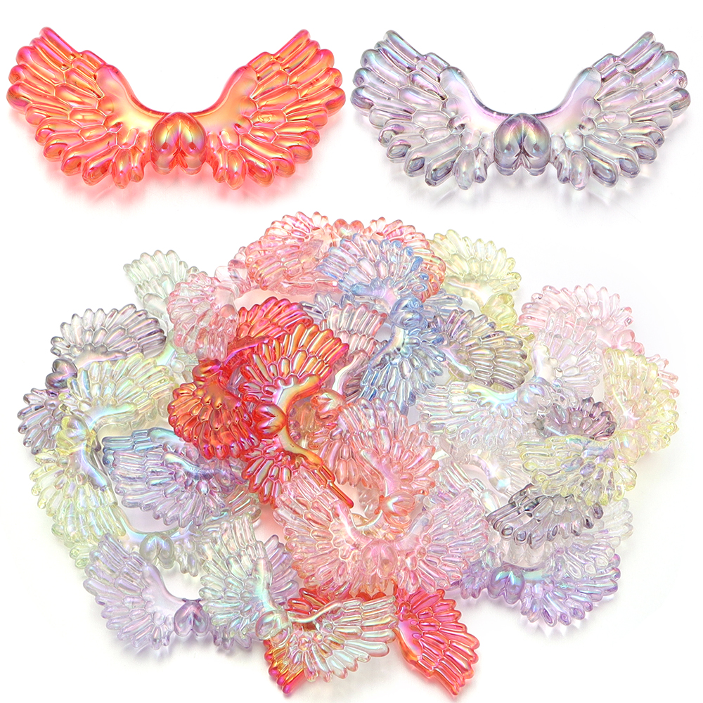 5pcs/lot AB Color Angel Wings  - Vintage Fashion Necklace avis et prix