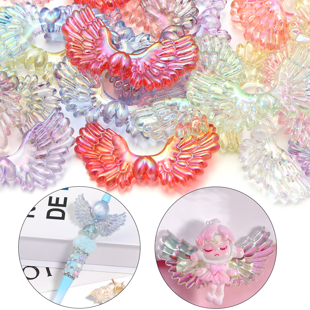 5pcs/lot AB Color Angel Wings  - Vintage Fashion Necklace avis et prix