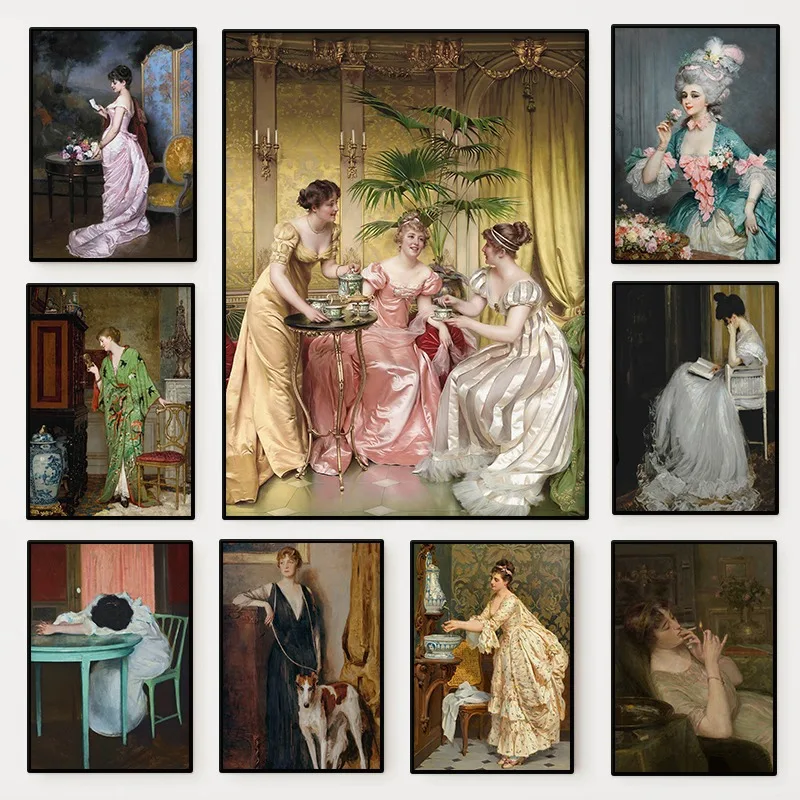 The Renaissance Women Portrait - Vintage Fashion Prints For Wall avis et prix
