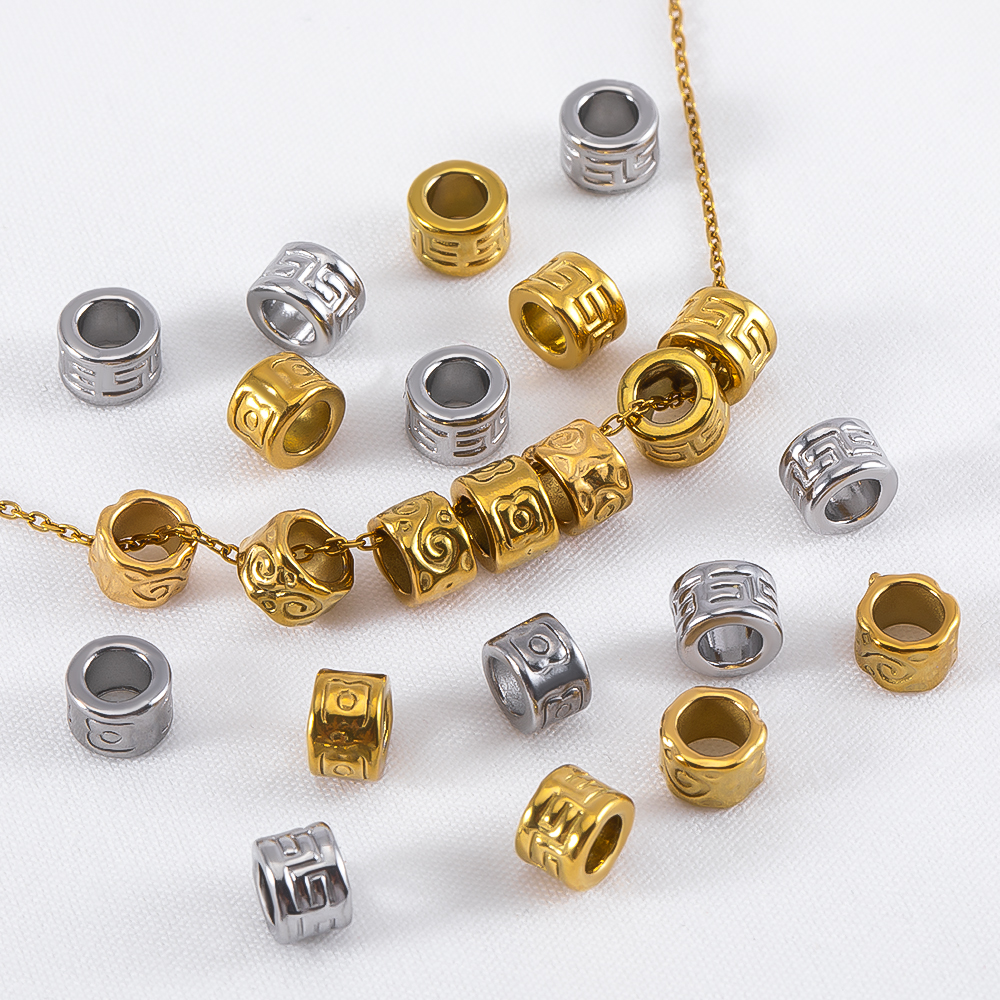 5pcs 4x6mm Stainless Steel Lar - Vintage Fashion Necklace avis et prix