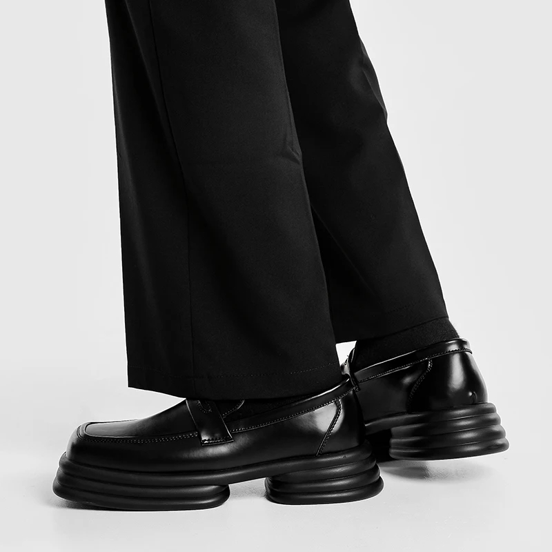 Men Zipper Patent Leather Incr - Vintage Fashion In Japan avis et prix