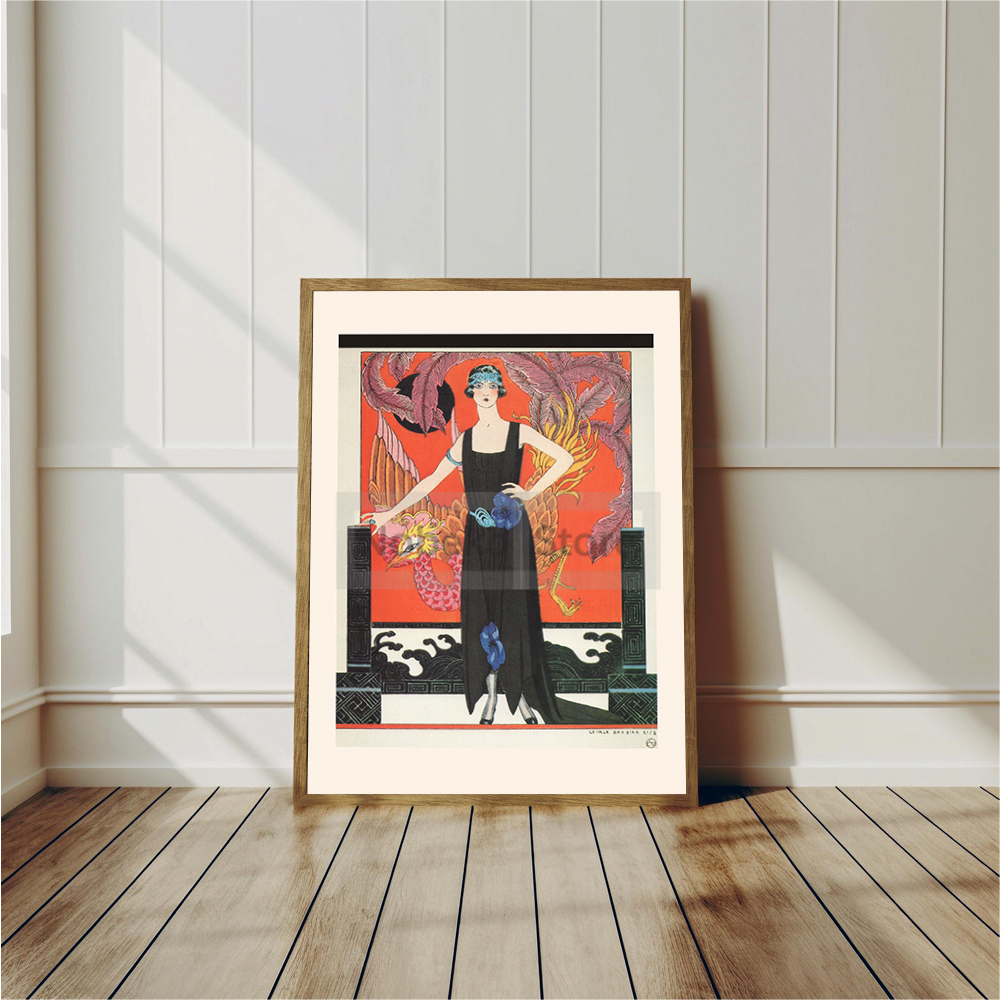 Vintage French Deco Art Illust - Vintage Fashion Prints For Wall avis et prix