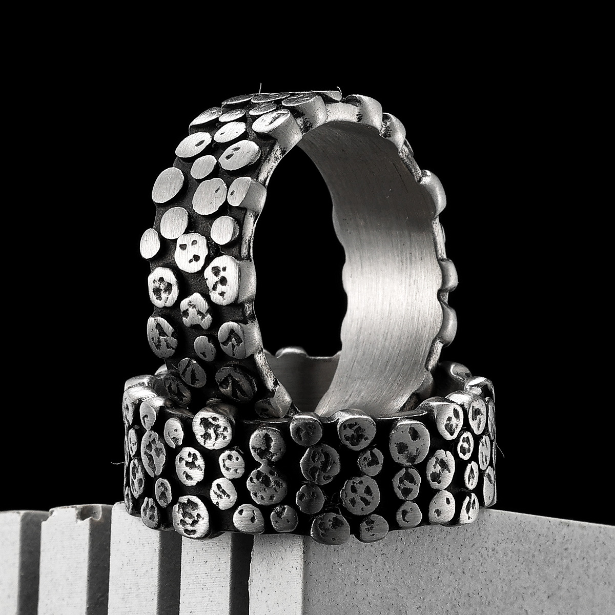 Minimalism Spot Men Rings Stai - Vintage Fashion Newtown avis et prix