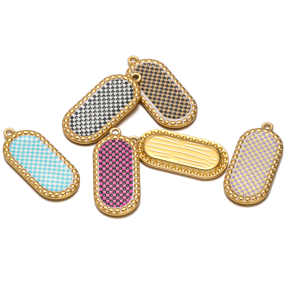 4pcs Stainless Steel Gold Oval - Vintage Fashion Necklace avis et prix