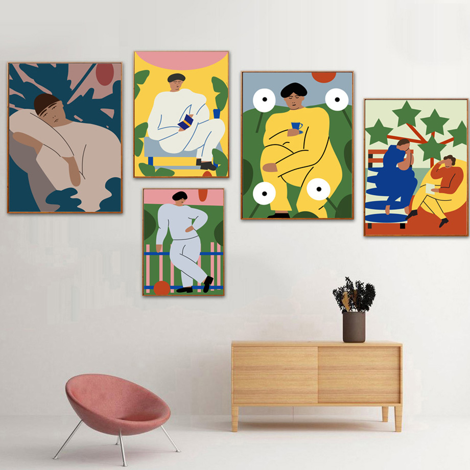 Abstract Vintage Fashion Figur - Vintage Fashion Prints For Wall avis et prix